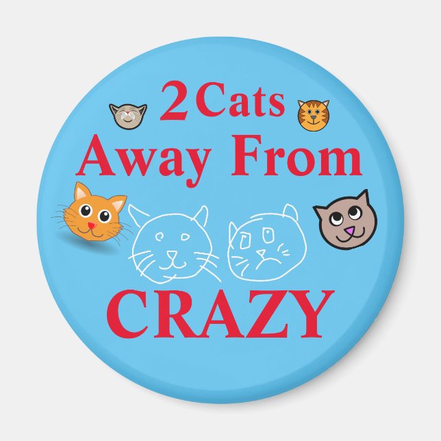 2 Katzen weg von Crazy Magnet (Vorne)