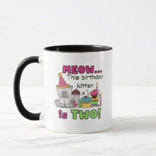 2. Kitten Geburtstagsgeschenke und Geschenke Tasse