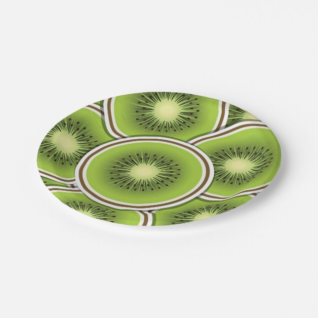 2 Kiwi Pappteller (Schrägansicht)