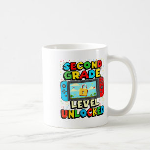 2. Klasse freigeschaltet Lustiger Gamer-Jungen Zur Kaffeetasse
