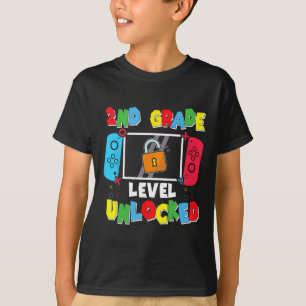 2. Klasse freigeschaltet Zurück zur Schule Erster T-Shirt