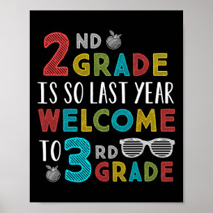 2. Klasse ist so im letzten Jahr willkommen bei de Poster