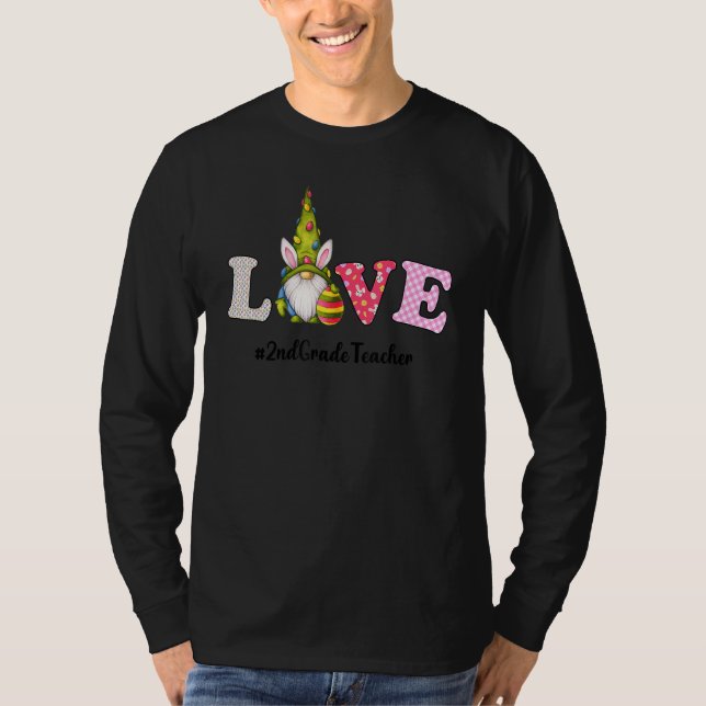 2. Klasse Lehrer Leben Nome Ei Jagd Osterfest Da T-Shirt (Vorderseite)