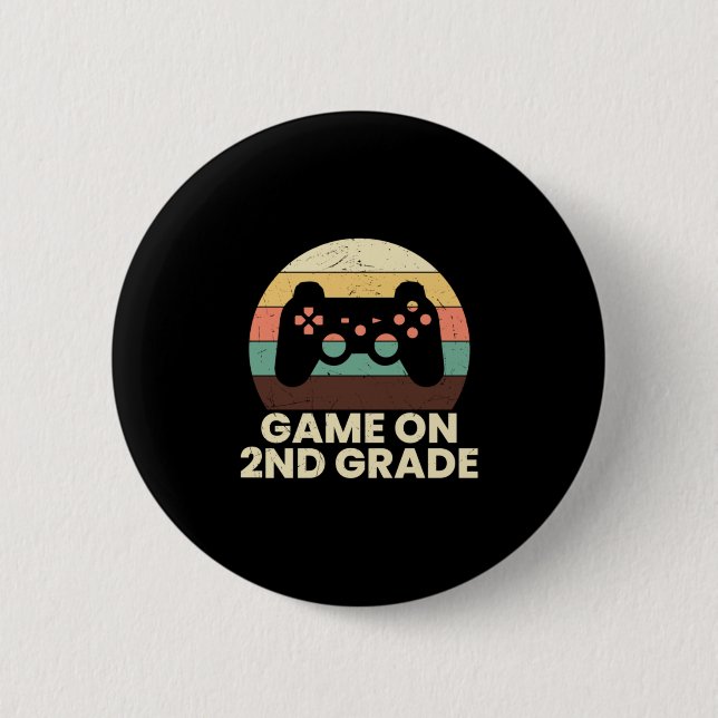 2. Klasse Lehrer Spiel auf 2. Stufe Button (Vorderseite)