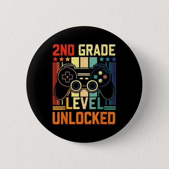 2. Klasse Level freigeschaltetes Videospiel Ck Zur Button (Vorderseite)
