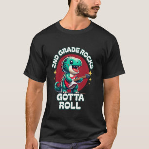 2. Klasse rockt. Man muss Dinosaurier und Gitarre T-Shirt
