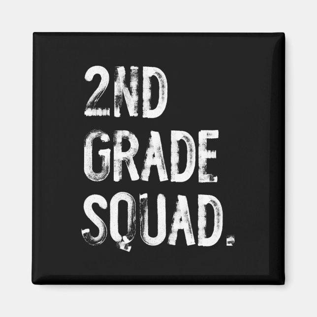 2. Klasse Squad Ck Zur Schule Schüler Lehrer Magnet (Vorne)