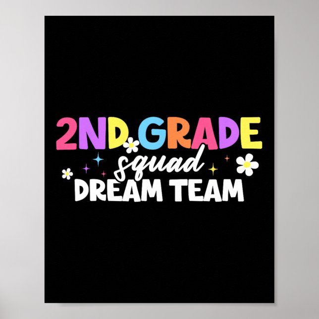 2. Klasse Squad Dream Team Lehrer Schüler Ck Zur S Poster (Vorne)