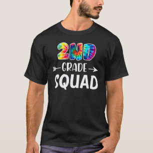 2. Klasse Squad Tie Dye Zurück zur Schule Lehrer S T-Shirt