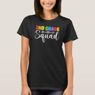 2. Klasse Squad Zweiter Lehrer Schüler Team Zurück T-Shirt