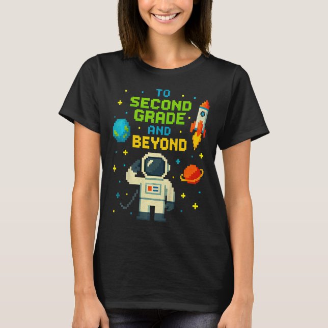 2. Klasse und weiter als Astronaut Space Boys Game T-Shirt (Vorderseite)