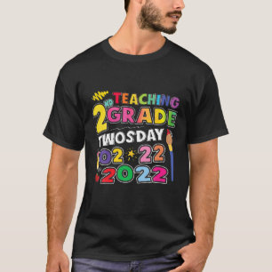 2. Klasse Unterricht am 2.2.2022 Funny Mathe T-Shirt