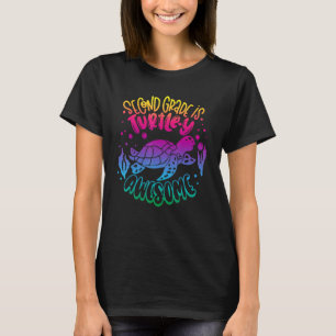 2. Klasse zurück zur Schule Lehrerin Junge Mädchen T-Shirt