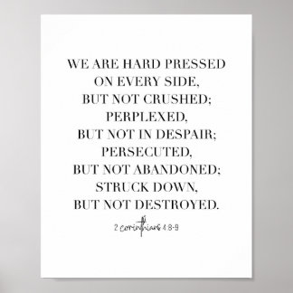 2 Korinthen 4:8-9 Poster