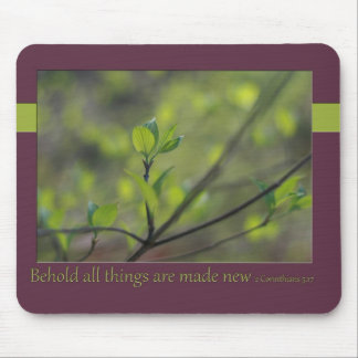 2 Korinthen 5:17 Siehe, alles ist neu gemacht Mousepad