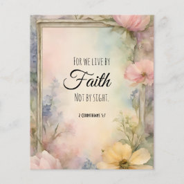 2 Korinthen 5:7 Christliche Bibelverse Kunst, Dich Flyer
