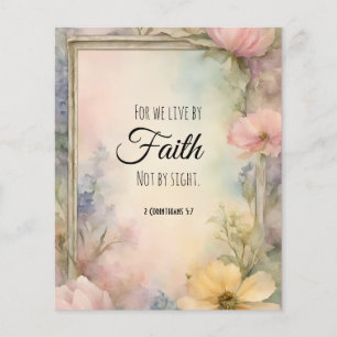 2 Korinthen 5:7 Christliche Bibelverse Kunst, Dich Flyer