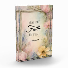 2 Korinthen 5:7 Christliche Bibelverse Kunst, Dich Fotoblock