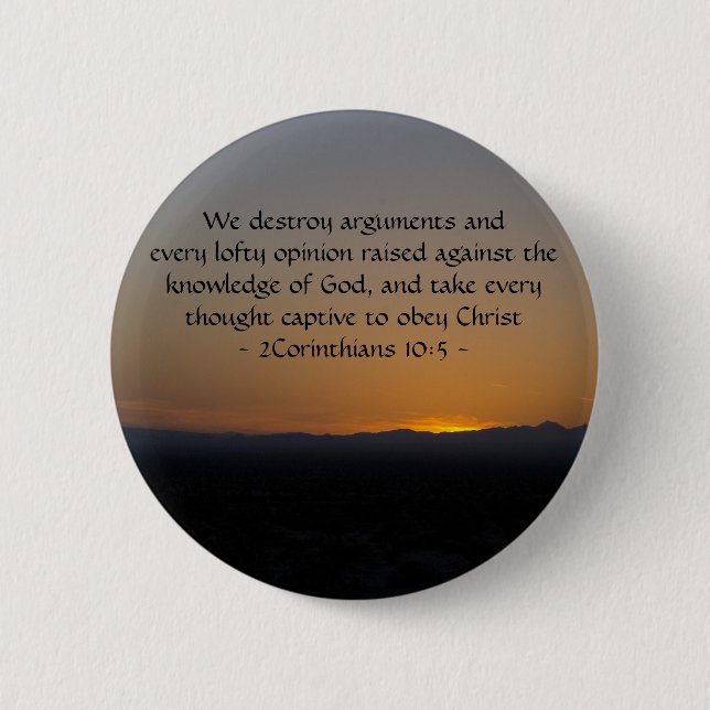 2 Korinther 10:5 Button (Vorderseite)