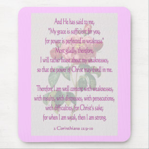 2 Korinther-12:9 - 10 Mousepad