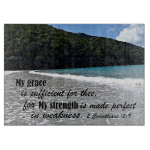 2 Korinther-12:9 ist meine Anmut für thee genügend Schneidebrett