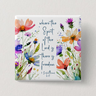2 Korinther 3:17 Freedom Bible Verse Button