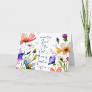 2 Korinther 3:17 Freedom Bible Verse Karte