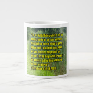 2 Korinther 4:17-18 WEBU-Tasse Jumbo-Tasse
