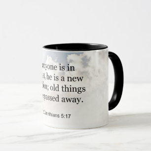 2 Korinther 5:17, Bibelverse, Tasse