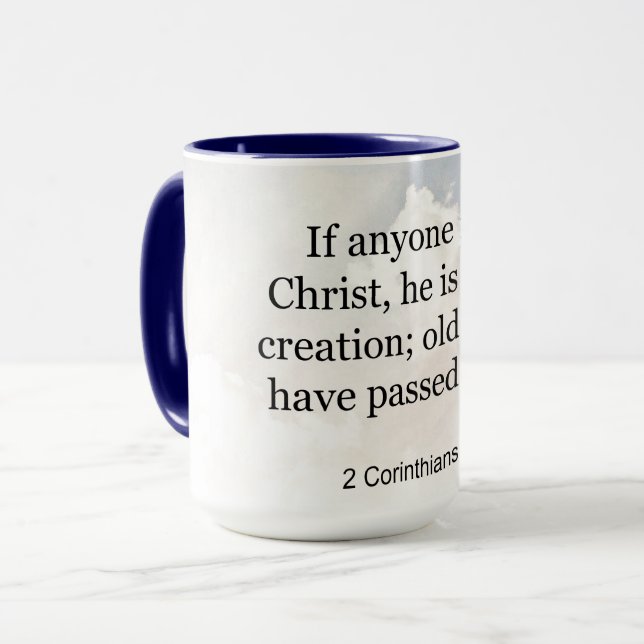 2 Korinther 5:17, Bibelverse, Tasse (Vorderseite Links)