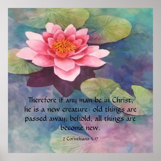 2 Korinther 5:17 Poster (Vorne)