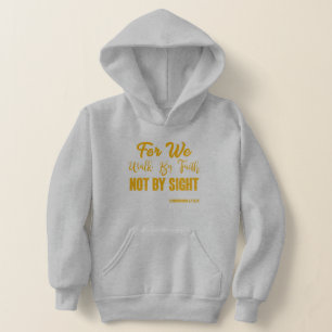 2 Korinther 5:7 Bibelverse KJV Quote Boy's Hoodie