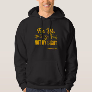 2 Korinther 5:7 Bibelverse KJV Zitat Männer Hoodie