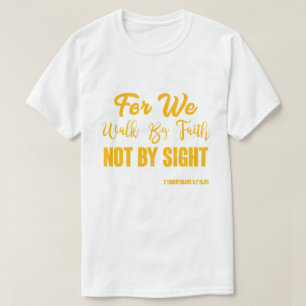 2 Korinther 5:7 Bibelverse KJV Zitat Unisex T-Shirt