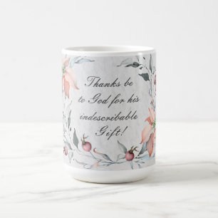 2 Korinther 9:15 Danke an Gott Kaffeetasse