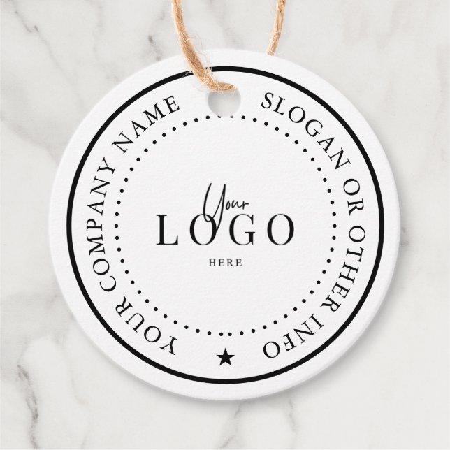 2" Kraft Custom Circle Round Geschenkanhänger (Vorderseite)