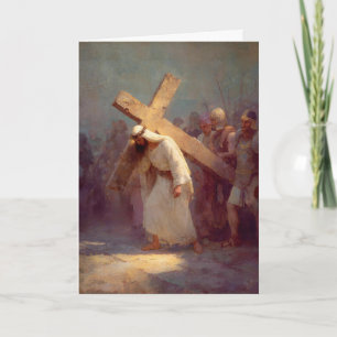 2. Kreuzwegstation - Jesus nimmt das Kreuz auf sic Karte