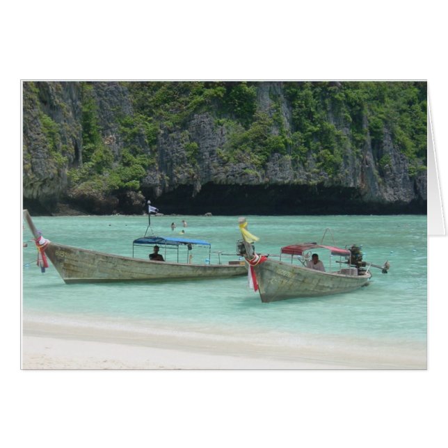 2 Langschwanzboote - Phi Phi Islands, Thailand (Vorderseite (Horizontal))