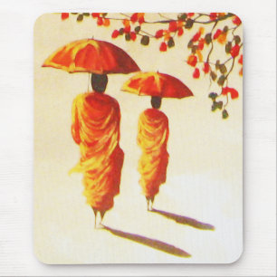 2 laotische buddhistische Mönche Mousepad