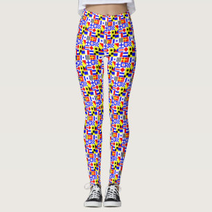 2 Layer - Nautische Signalflags BG DIY NB Leggings