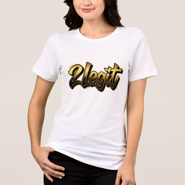 2 Legit-Mama-Hemd Tri-Blend Shirt (Vorderseite)