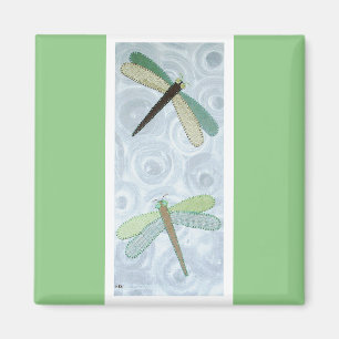 2 Libellen #1 Magnet