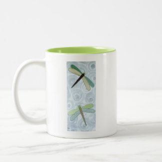 2 Libellen #1 Zweifarbige Tasse