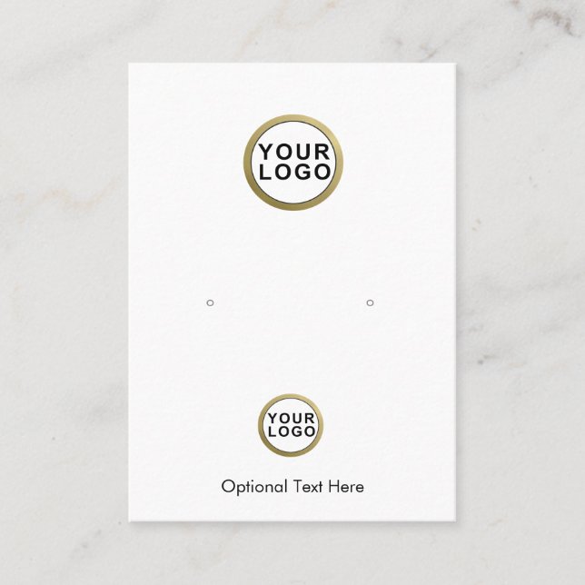 2 Logos Bijoux Carte de visite d'affichage (Devant)