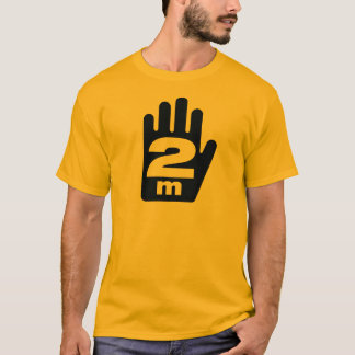 "2 m" T - Shirt für soziale Distanzen - GROSSE GRA