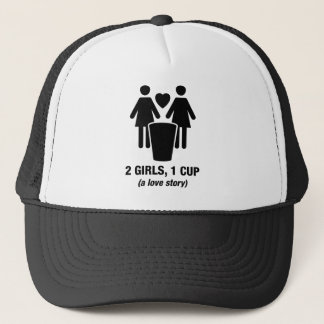 2 Mädchen eine Schale - 2girls1cup - lustiges Truckerkappe