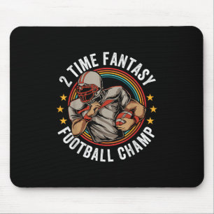 2 Mal Fantasy Football Champ FFFFFFIL Gewinner Ret Mousepad