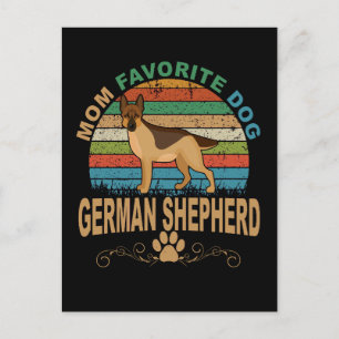 2 Mama Lieblingshund Deutscher Hirte Postkarte