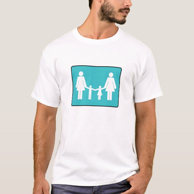 2 Mammen, 1 Mädchen, 1 Junge T-Shirt (Vorderseite)