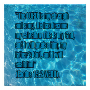 2. Mose 15:2 WEBU Poster